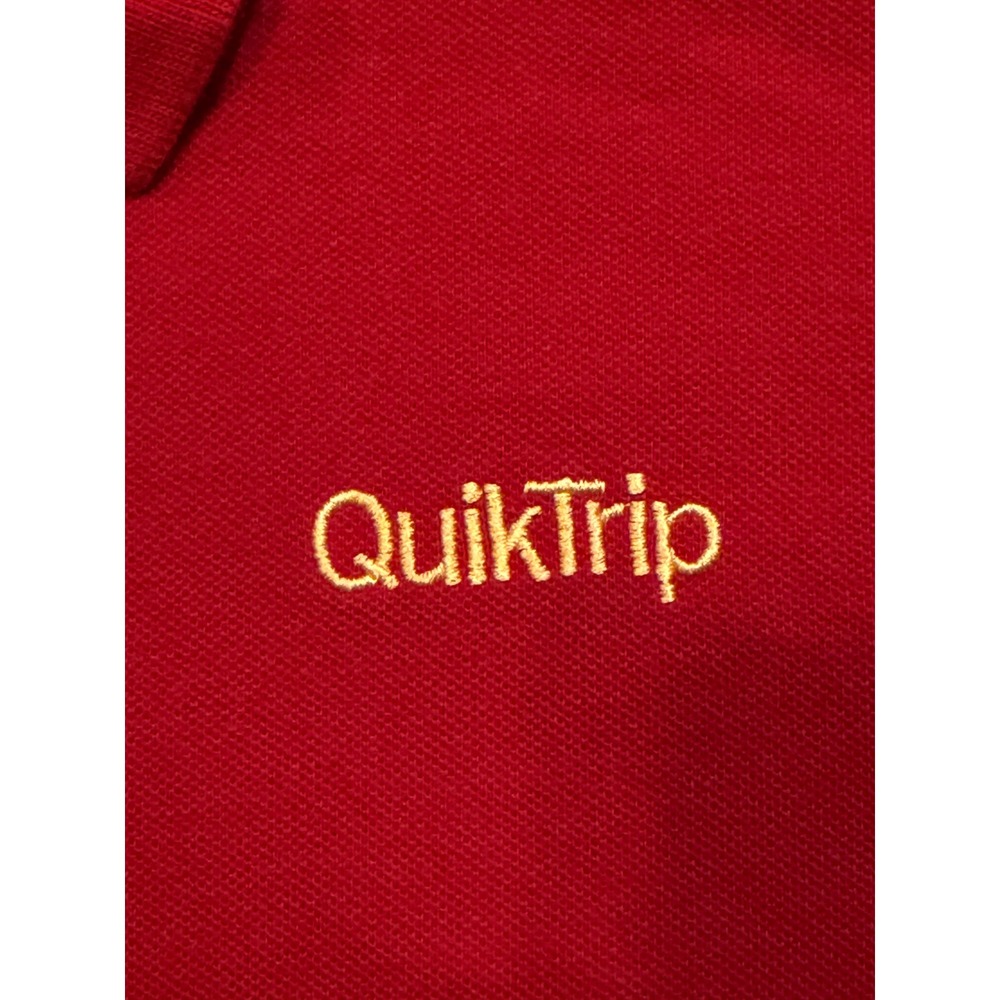 Gear For Sports Polo Shirt Mens XXL Red QuikTrip Embroidered Short Sleeve Pique - Picture 3 of 9